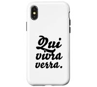 Hip Trending French Writing & Sayings: "Qui vivra verra" Case for iPhone X/XS