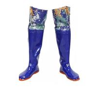 Hip Waders Blue Camo Hip Waders for Men Women, PVC Waterproof Fishing Boots Hunting Wading Boots, Anti Slip and Sturdy(5)