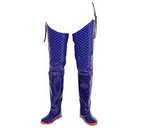Hip Waders Blue PVC Hip Wading Boots, Adjustable Buckle and Wear-Resistant Rubber Sole Wading Boots (Blue,5 UK)