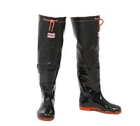 Hip Waders PVC Waterproof Hip Wading Boots, Suitable For Outdoor Fishing/exploration/aquaculture Industry (Color : Black, Size : 10 UK)