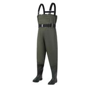 Hip Waders Ultra Lightweight Nylon Waterproof Hip Waders Pants, Suitable for Fishing, Farming, Swamps, and Shrubs (Green,4.5)