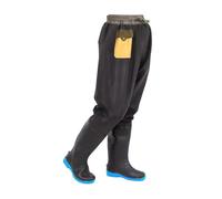 Hip Waders Warm Hip Waders Pants with Boots for Men, Lightweight Fishing Wading Boots with Pockets, Fits The Foot(9.5 UK)