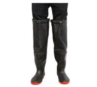 Hip Waders Winter Warm Hip Waders Boots, 60cm/23.6in Knee High Rain Boots, Non-Slip Wear-Resistant Rubber Sole