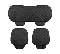HIPATU 3 Pieces Car Seat Cushion Set for Jeep Renegade 2015+, Car Seat Covers Cushions for Front and Rear Seats, Car Seat Bottom Cushion Pad Mat Auto Accessories,A-BLACK