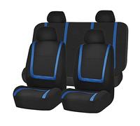 HIPATU Breathable Mesh Cloth Car Seat Covers Full Set for Fiat 500 Electric 2020+, Front and Back Seat Cover Sets Protectors Accessories, Airbag Compatible,B-BLUE