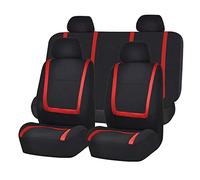 HIPATU Breathable Mesh Cloth Car Seat Covers Full Set for Ford Grand C Max 2010-2019, Front and Back Seat Cover Sets Protectors Accessories, Airbag Compatible,C-RED