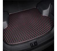 HIPATU Car Leather Boot Liner Mat for Mazda CX-30 2019-2023 2024, Waterproof Anti-Slip Cargo Tray Liners Anti-Scratch Carpets Interior Accessories,B-Black-Red
