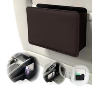 HIPATU Leather Car Bin for PORSCHE Boxster 1998-2004, Car Garbage Bin Rubbish Bin Tidy, Hanging Auto Trash Bag, Car Boot Organiser Storage Portable Waterproof Car Accessories,A-COFFEE