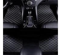 HIPATU Leather Car Floor Mats for Seat Ibiza 2017 2018 2019 2020 2021 2022 2023 2024 2025, All Weather Waterproof Non-Slip Leather Floor Liner Full Set(RHD),A-Black