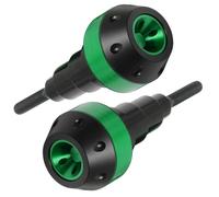 HIPATU Motorcycle Frame Sliders Anti Crash Protector for Yamaha Tmax Tech Max TMAX560, Aluminum Alloy Falling Protector Bar Slider Crash Pad,A GREEN