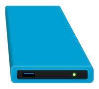 HipDisk 2.5 Inch Aluminium USB 3.0 External Hard Drive with Silicone Protective Case for SATA Hard Drive and SSD Shockproof Waterproof blue ohne Festplatte