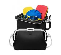 Hiphiprun Bean Bag - Waterproof Purse That Opens into a Box (Black)