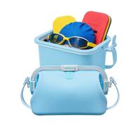 Hiphiprun Bean Bag - Waterproof Purse That Opens into a Box (Blue)