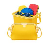 Hiphiprun Bean Bag - Waterproof Purse That Opens into a Box (Yellow)