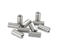 HiPicco 10 Pcs Thread Adapter Sleeve Reducing Nut, M8 x 1.25 Male to M5 x 0.8 Female Thread Stainless Steel Repair Insert Nut Screw 20mm Length Reducer Conversion Fastener