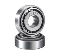 HIPicco 2 Pack 30201 Tapered Roller Bearing Cone and Cup Set, 12mm Bore 32mm OD 12mm Cup Width, Chrome Steel Wheel Bearings, ABEC-3