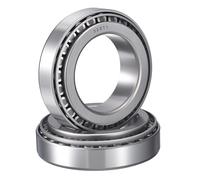 HIPicco 2 Pack 32011 Tapered Roller Bearing Cone and Cup Set, 55mm Bore 90mm OD 20mm Cup Width, Chrome Steel Taper Bearings Set, ABEC-3