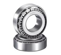 HIPicco 2 Pack 32207 Tapered Roller Bearing Cone and Cup Set, 35mm Bore 72mm OD 24.5mm Cup Width, Chrome Steel Taper Bearings Set, ABEC-3