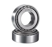 HIPicco 2 Pack 33005 Tapered Roller Bearing Cone and Cup Set, 25mm Bore 47mm OD 17mm Cup Width, Chrome Steel Taper Bearings Set, ABEC-3