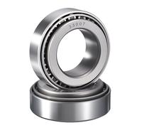 HIPicco 2 Pack 33007 Tapered Roller Bearing Cone and Cup Set, 35mm Bore 62mm OD 21mm Cup Width, Chrome Steel Taper Bearings Set, ABEC-3