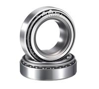 HIPicco 2 Pack L45449/10 Tapered Roller Bearing Cone and Cup Set, 1.1417" Bore 1.98" OD 0.56" Cup Width, Chrome Steel Taper Bearings Set, ABEC-3