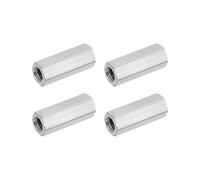 HiPicco 4Pcs Hex Coupling Nuts,M8x1.25-Pitch UNC 35mm/1.38" Length, 304 SS | Rod Coupling Nut, for Threaded Rods & Studs
