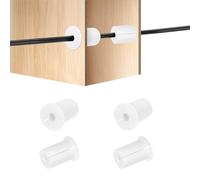 HiPicco 4Pcs Wall Grommets for Cables 1-Inch Silicone Cable Wall Bushing Feed Through Cable Routing Kit Accessories Wall Cable Pass Through for Ethernet with 7.5mm Hole, White