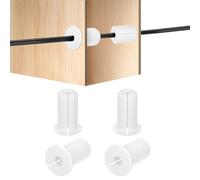 HiPicco 4Pcs Wall Grommets for Cables 3/4-Inch Silicone Cable Wall Bushing Feed Through Cable Routing Kit Accessories Wall Cable Pass Through for Ethernet with 7mm Hole, White