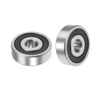 HiPicco 6300-2RS Deep Groove Ball Bearings, ID I.D.=10mm, O.D.=35mm, Thickness=11mm Double Rubber Sealed Ball Bearing Pre-Lubricated Chrome Steel Z2 Lever 2pcs