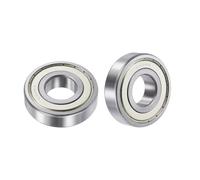 HiPicco 6306ZZ Deep Groove Ball Bearings, ID I.D.=30mm, O.D.=72mm, Thickness=19mm Double Shielded Ball Bearing Pre-Lubricated Chrome Steel Z2 Lever 2pcs