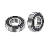 HiPicco 6309-2RS Deep Groove Ball Bearings, ID I.D.=45mm, O.D.=100mm, Thickness=25mm Double Rubber Sealed Ball Bearing Pre-Lubricated Chrome Steel Z2 Lever 2pcs