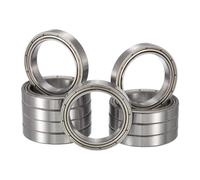 HiPicco 6705ZZ Deep Groove Ball Bearings, ID 25mm x OD 32mm x Width 4mm, Double Metal Shielded Ball Bearing Chrome Steel Z2 10pcs