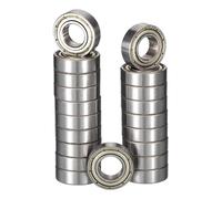 HiPicco 686ZZ Deep Groove Ball Bearings, ID 6mm x OD 13mm x Width 5mm Miniature Bearings, Double Metal Shielded Ball Bearing Chrome Steel Z2 Lever 20pcs