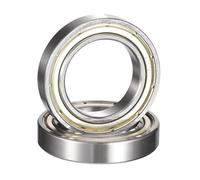 HiPicco 6907ZZ Deep Groove Bearings, ID 35mm x OD 55mm x Width 10mm Double Metal Shielded Ball Bearings, Pre-Lubricated (GCr15) Chrome Steel 2pcs