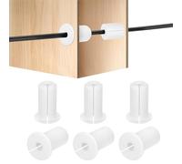 HiPicco 6Pcs Wall Grommets for Cables 3/4-Inch Silicone Cable Wall Bushing Feed Through Cable Routing Kit Accessories Wall Cable Pass Through for Ethernet with 7mm Hole, White