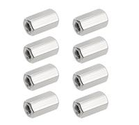 HiPicco 8Pcs Hex Coupling Nuts,M10x1.25-Pitch UNF 20mm/0.79" Length, 304 SS | Rod Coupling Nut, for Threaded Rods & Studs