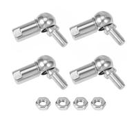 HiPicco Ball Head Joint Rod End Bearing/Ball Socket Universal Joints, 4pcs M5 Right Thread Carbon Steel Angle Ball Joint for Automotive, Hinged Door, Cupboard