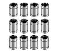 HiPicco Linear Ball Bearings, LM5UU 5mm Linear Motion Bushing Double Side Rubber Sealed Rod Liner Shaft Parts for CNC Machine 3D Printer 12 Pack