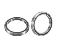 HiPicco MH-P15 Bicycle Headset Bearing, ID 32.4mm x OD 43.8mm x Width 7mm Sealed Chrome Steel Bearings, 45/45 Degree Bike Headset Bearing 2 Pack