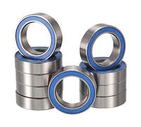 HiPicco MR6700-2RS Deep Groove Ball Bearings, Z2 ID 10mm x OD 15mm x Width 4mm Double Rubber Sealed Ball Bearing Pre-Lubricated Chrome Steel Blue Z2 Lever10pcs