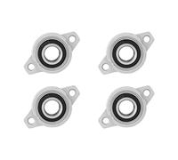HiPicco Pillow Block Bearing, 4Pcs KPL003 Flange Mounted Pillow Bearings - Bore 17mm/0.67" ID Self Alignment Zinc Alloy Plummer Block Bearing for Diameter 17mm Linear Shaft Rod