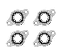 HiPicco Pillow Block Bearing, 4Pcs KPL005 Flange Mounted Pillow Bearings - Bore 25mm/0.98" ID Self Alignment Zinc Alloy Plummer Block Bearing for Diameter 25mm Linear Shaft Rod
