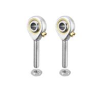 HiPicco POS5 Rod End Bearing, 2pcs 5mm Bore Pre-Lubricated M5x0.8mm Metric Male Thread Right Hand Heim Joint with Jam Nuts