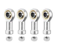 HiPicco SI10T/K Rod End Bearing, 4pcs 10mm Bore Self Lubricating M10x1.5mm Metric Female Thread Right Hand Heim Joint with Jam Nuts