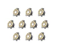 HiPicco Thrust Ball Bearings, 10pcs F2-6M Miniature Plane Axial Ball Bearing 3-in-1, 2mm x 6mm x 3mm Chrome Steel Single Direction