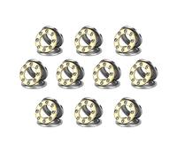 HiPicco Thrust Ball Bearings, 10pcs F4-10M Miniature Plane Axial Ball Bearing 3-in-1, 4mm x 10mm x 4mm Chrome Steel Single Direction