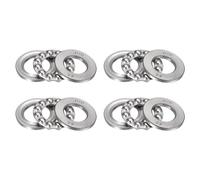 HiPicco Thrust Ball Bearings, 4pcs 51101 Plane Axial Ball Bearing 3-in-1, 12mm x 26mm x 9mm Chrome Steel ABEC3 Single Row Roller