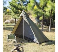 HipierFx 1 Person Tipi Ultralight Tent for Outdoor Camping Backpacking Hiking Trekking One Man Small Tent (olive green)