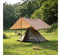 HipierFx 3x3 M Nylon Camping Tarp Outdoor 4 Person Shelter Camping Awning Hammock Rain Fly (without Pole)