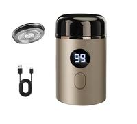 Hipinference Shaver,Hipinference Mini Portable Electric Shaver,Portable Pocket Size Painless Electric Razor,USB Rechargeable Waterproof Razor for Home, Car, Travel (Gold)